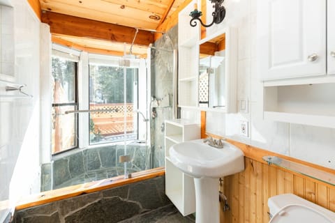 Cabin, Multiple Beds, Hot Tub, Mountain View (1929) | Bathroom | Designer toiletries, towels, toilet paper