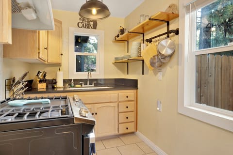 Cabin, 1 Double Bed with Sofa bed, Hot Tub, Mountain View (2315) | Private kitchen | Coffee/tea maker