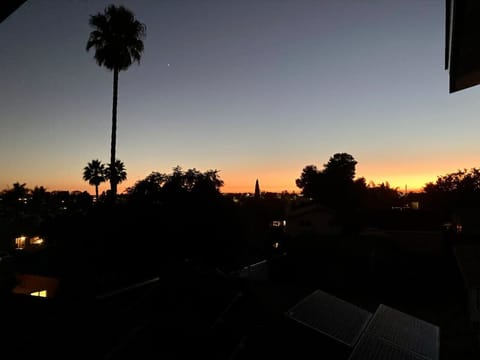 Sunset from master balcony, looking toward Mission Bay