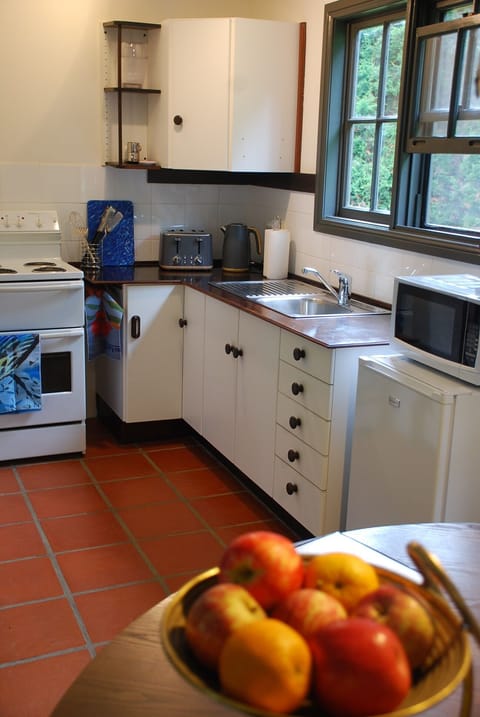 The Bower at Wildside Sanctuary | Private kitchen | Full-size fridge, microwave, oven, stovetop