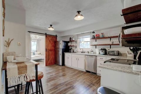 Kitchen with additional dining space.