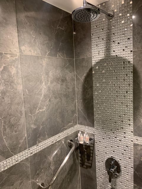 Standard Double Room, 1 King Bed | Bathroom | Shower, rainfall showerhead, free toiletries, hair dryer