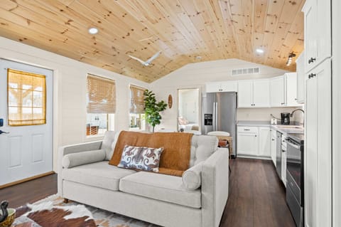 Inviting living room and kitchen