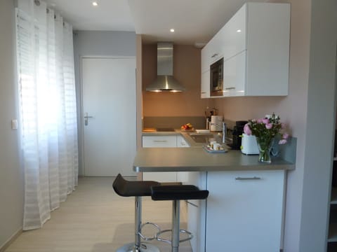 Business Studio, Non Smoking, City View | Private kitchen | Fridge, microwave, stovetop, toaster