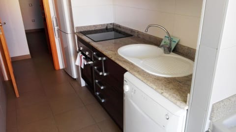 Apartment, 1 Bedroom, Terrace | Private kitchen | Full-size fridge, microwave, oven, stovetop