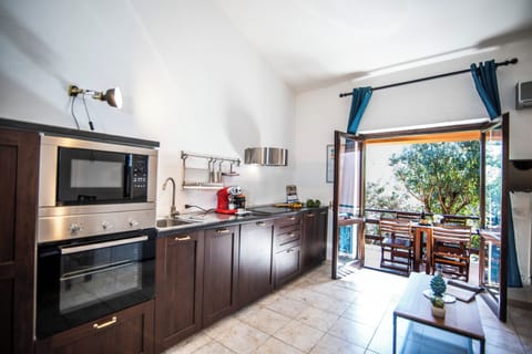 Family Studio, Sea View (Home 27 Smeralda) | Private kitchen | Fridge, microwave, oven, stovetop