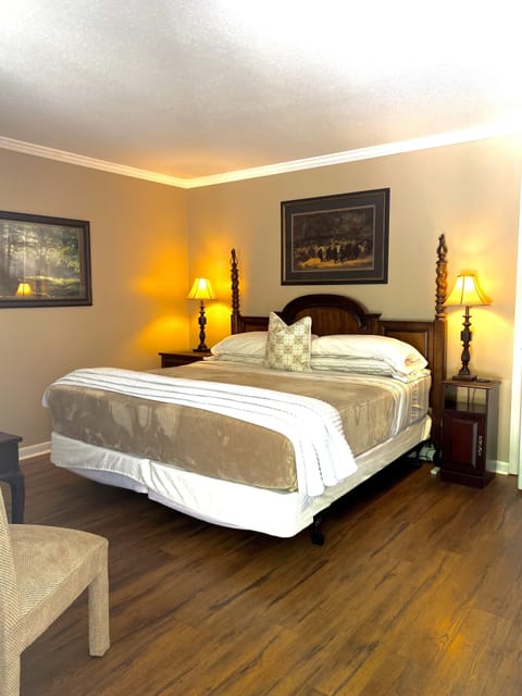 Premium Room, 1 King Bed, Accessible (Pet Friendly) | Bathroom | Combined shower/tub, rainfall showerhead, free toiletries, hair dryer