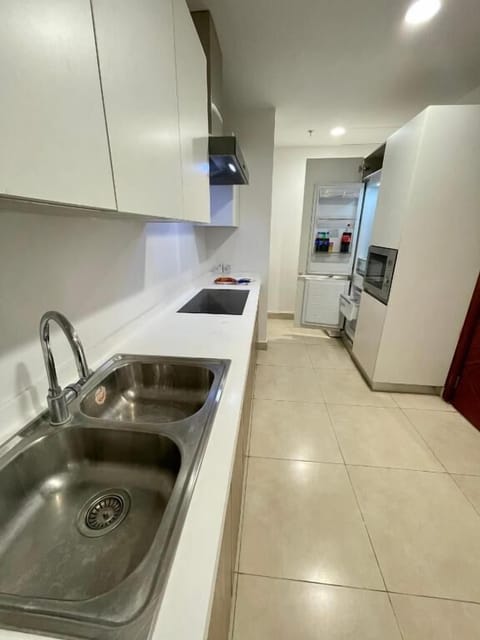 Deluxe Apartment | Shared kitchen | Fridge, microwave, dishwasher, electric kettle