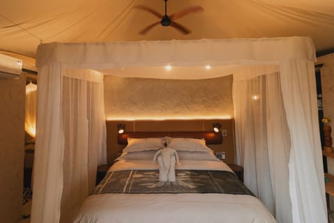 Luxury Tent | Premium bedding, free minibar items, in-room safe