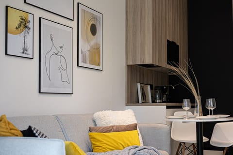 living room with TV and a place to relax