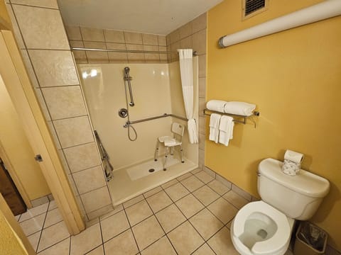 Standard Single Room, 2 Queen Beds, Non Smoking | Bathroom | Free toiletries, hair dryer, towels, soap