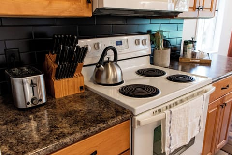 Fully stocked kitchen with everything you'll need