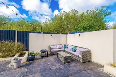 The Garden Seating area with a fire pit for you to enjoy