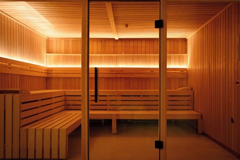 Sauna, spa tub, steam room, hot springs