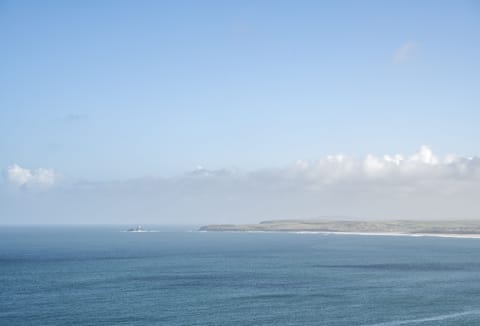 You can catch glimpses of Godrevy from the apartment