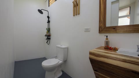 Deluxe Double Room, 1 Queen Bed | Bathroom | Shower, free toiletries, bidet, soap