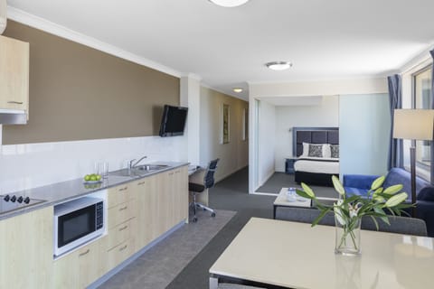 Two Bedroom Apartment | Private kitchenette | Fridge, microwave, stovetop, coffee/tea maker