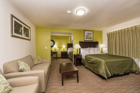 Deluxe Room, 2 Queen Beds, Kitchen | Premium bedding, down comforters, Tempur-Pedic beds, desk