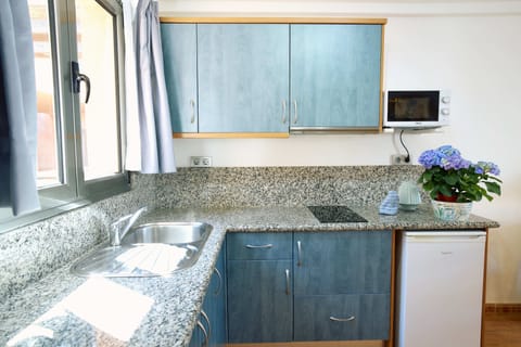 Deluxe Apartment, 2 Bedrooms, Ocean View | Private kitchen | Fridge, microwave, stovetop, coffee/tea maker