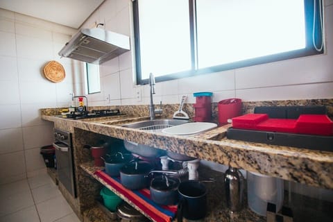 Family Apartment | Private kitchen | Blender, toaster oven, cookware/dishes/utensils