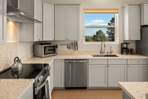 Modern stainless steel appliances