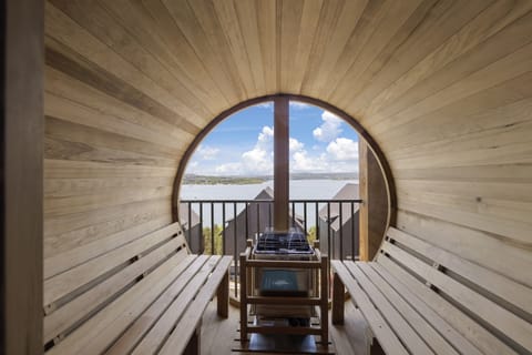 Sports Suite - Main Level: Sauna on Outdoor Space