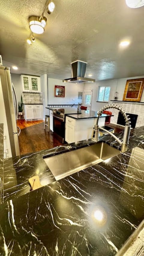 Kitchen with overhead vent