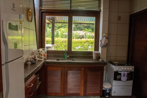 Villa | Private kitchen | Fridge, microwave, oven, blender