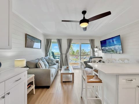 Living Room at Sea Cabin 214A, Isle of Palms, SC | IOP Escapes