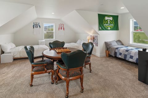 Fifth bedroom above garage is huge