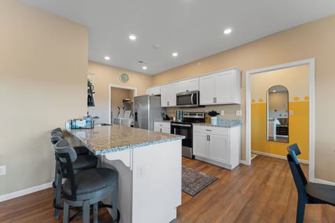 Upstairs kitchen equipped with all the essentials