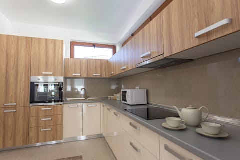 Deluxe Villa | Private kitchen | Fridge, oven, stovetop, dishwasher