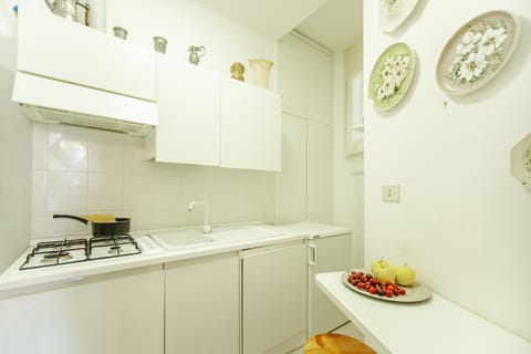 Apartment | Private kitchen | Fridge, microwave, oven, stovetop