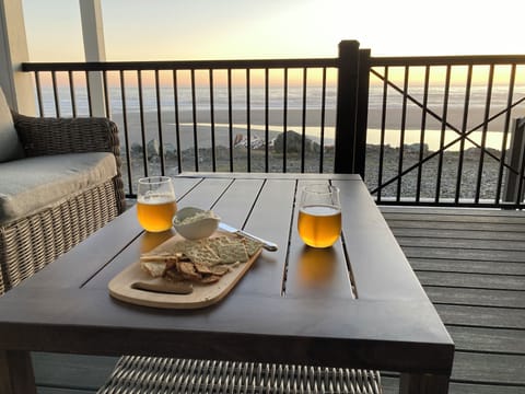 Relax on covered deck.
