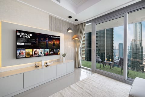 Relax and stream your favorites on the Smart TV