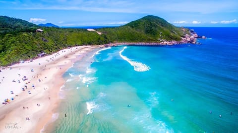 On the beach, white sand