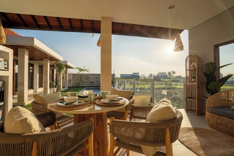 Panoramic Villa, 2 Bedrooms, Private Pool | Living room | 50-inch TV with digital channels