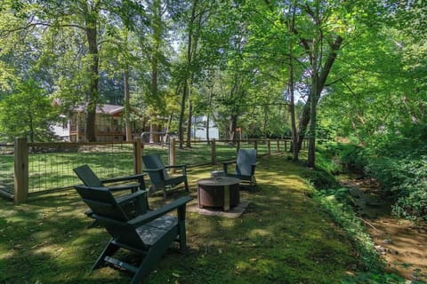 Fireplace on the creek (outside of the fenced in yard)