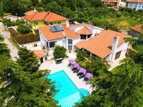 Villa aerial view