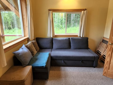 Cabin, 1 Bedroom, Lake View | Living area