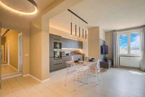 Standard Apartment, 2 Bedrooms (Viktor House center Salò) | Private kitchen | Fridge, microwave, stovetop, dishwasher