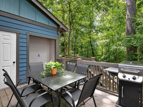 Outdoor dining area.