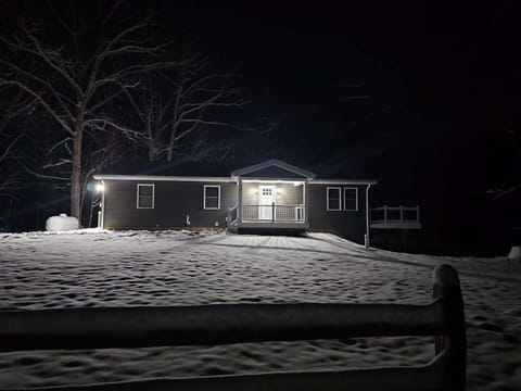 Exterior front--in the winter