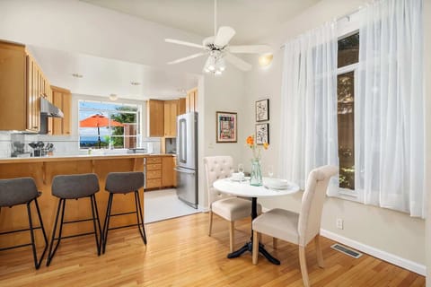 Enjoy casual dining with a view in our bright and airy kitchen space, where every meal feels like a celebration.