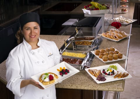 Free daily buffet breakfast