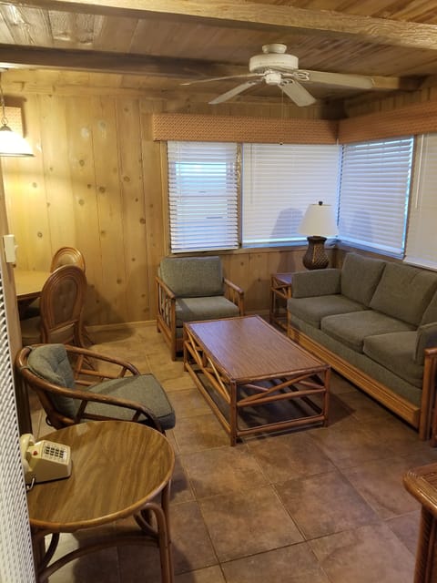 Standard Cabin, 1 Bedroom, Beach View, Oceanfront | Living room | 32-inch flat-screen TV with cable channels, TV