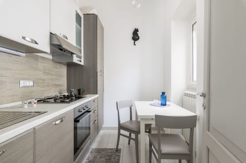 Apartment, City View | Private kitchen | Full-size fridge, oven, espresso maker, electric kettle