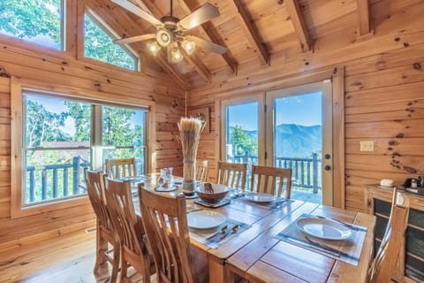 Enjoy the views, dine, play games, share stories/memories at the dining table