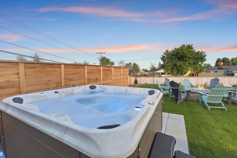 Relax in the new 6 person hot tub!