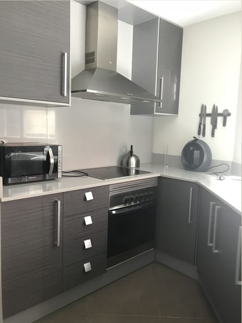 Apartment | Private kitchen | Fridge, microwave, oven, stovetop